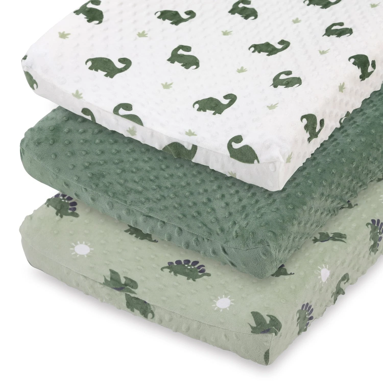 Baby Changing Pad Covers Boy, Minky Changing Table Sheets, Dinosaur Nursery D...