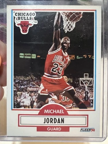 1990 Fleer Michael Jordan #26 Basketball Card Chicago Bulls Air Jordan Goat!