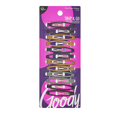 Snap & Go Epoxy Contour Clips, 12 Count, Assorted Colors, Snap Clips, Suitable f