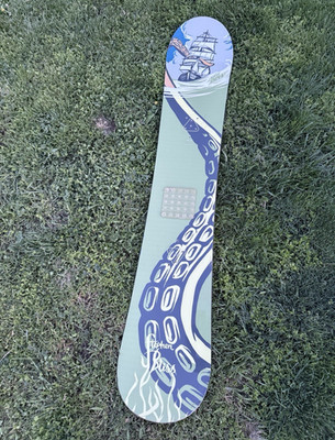 Mountain Dew Freestyle Snowboard 155cm Burton 3D Stephen Bliss Green/Red