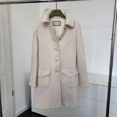 Gucci Mantel, Off-White, Gr. 40