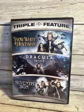 Snow White & the Huntsman, Dracula Untold, Seventh Son DVD 3-Movie Mint Discs