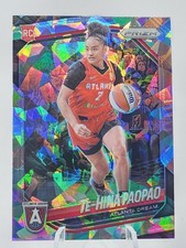 Te-Hina Paopao 2025 Prizm WNBA RC Cracked Ice Prizm #61 Atlanta Dream