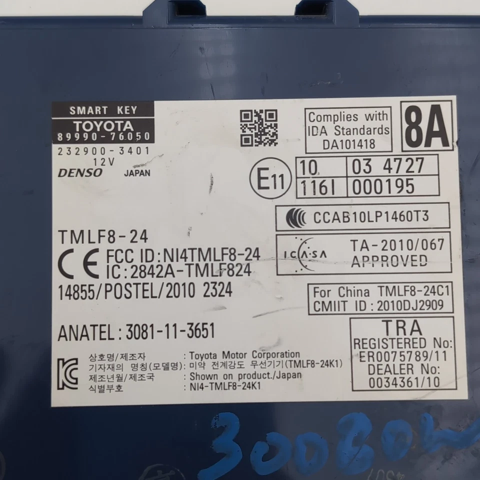 Módulo de controle de entrada sem chave Lexus Ct200h 2014 2015 2016 89990-76050 - Imagem 4 de 4