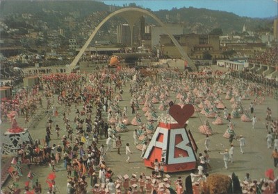 AK Rio de Janeiro. Schlauch Sambaschule. gereist 1989