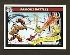 1990 Marvel Universe #101 X-Men vs Fantastic Four
