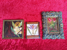 3 Beaux, Très Vieux Cadres, Cadres Photo..., Avec Des Images Peintes