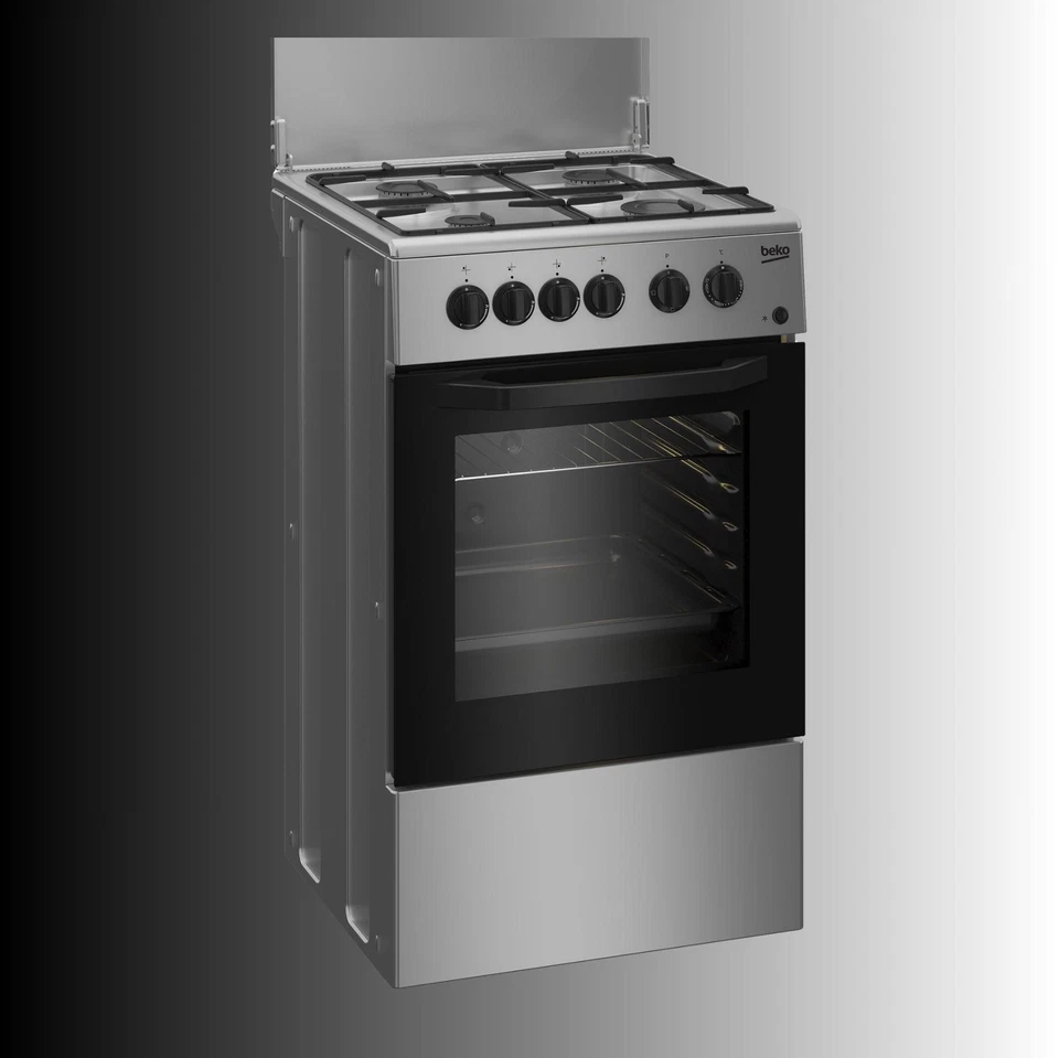 Beko CSS42014FS cucina a Gas 4 fuochi Forno elettrico 54 L Nero Argento - Immagine 4 di 4