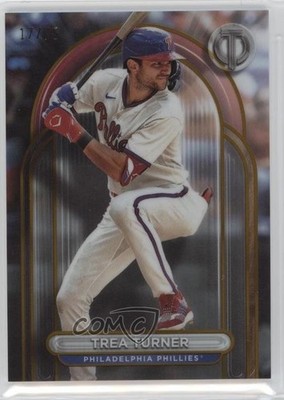 2024 Topps Tribute Gold 17/75 Trea Turner #72 09dw