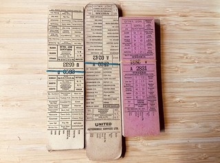 Northern General & United Auto packs of Insert Setright Bus Tickets 1950/60’s
