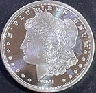 Morgan Dollar Design  * Contains 1 Troy oz. 999 Fine Silver * Round