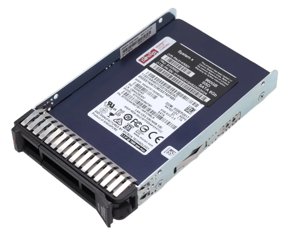Lenovo 960 GB 2,5" SATA SSD für ThinkSystem Server / 01KR502 - Bild 3 von 4