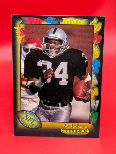 Bo Jackson [10 Stripe] #108 1991 Wild Card card