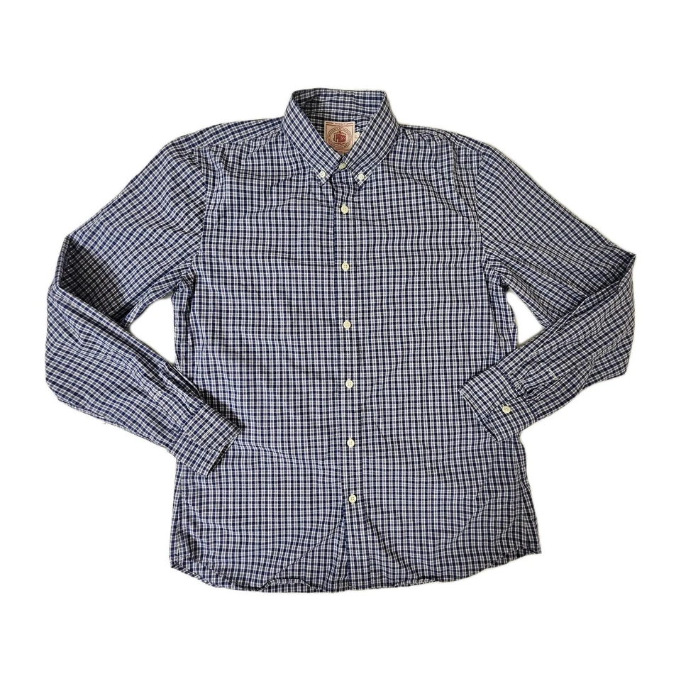 J. Camisa de vestir Press para hombre grande Oxford algodón abotonada clásica preppy  Foto 4 de 4