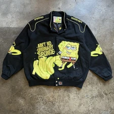 SpongeBob Jeff Hamilton Jacket Adult Size 4XL JH Design Y2k Nascar 2007