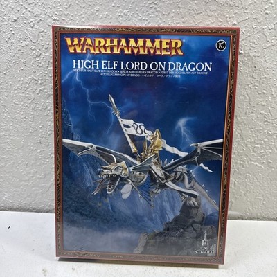 Warhammer The Old World High Elf Lord on Dragon box Elves New 87-11 GW Games
