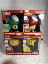 Paladone Super Mario Icons Light Set 4 Mushro...