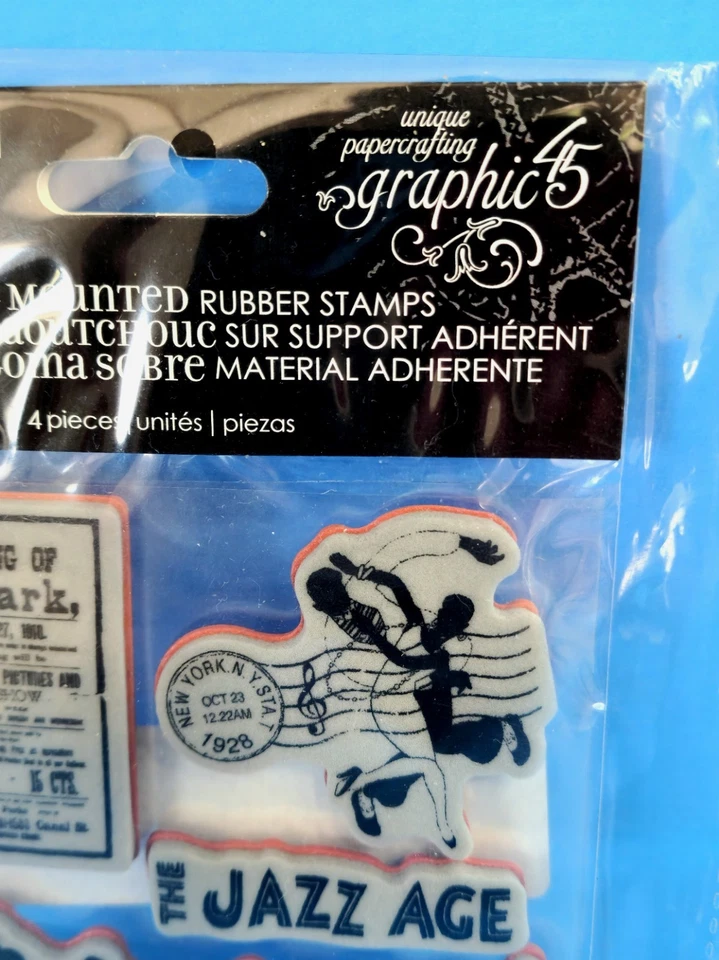 Gráfico retirado 45 raros "llamada a cortina" #3 sellos adhesivos era del jazz en muy buen estado ¡envío gratuito!! Foto 2 de 3