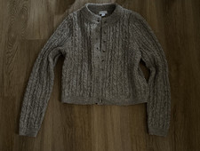 Topshop oat cable cardigan size S