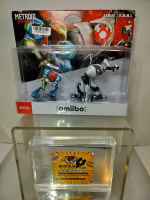 Nintendo Amiibo Metroid Dread Samus & E.M.M.I. 2 Pack New DAMAGED PACKAGE 