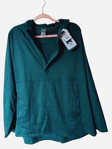 Storm Creek Sidekick Zip Hoodie Women's 2X Dark Teal Green 1/4 Zip Pockets... - Picture 2 of 9