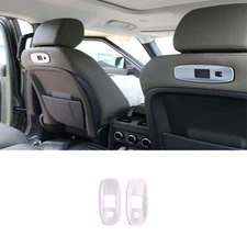 2PC USB Connector Frame Matte Silver Rear Seat For Land Rover Defender 2020-2023