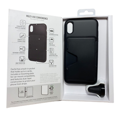 Skech iPhone XS Max Case with Card Holder Car Mount  Sleek Slim Organized
