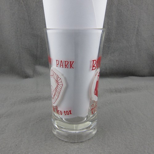 Boston Red Sox Fenway Park Glass Beer Mug Cup Vintage - Picture 5 of 19