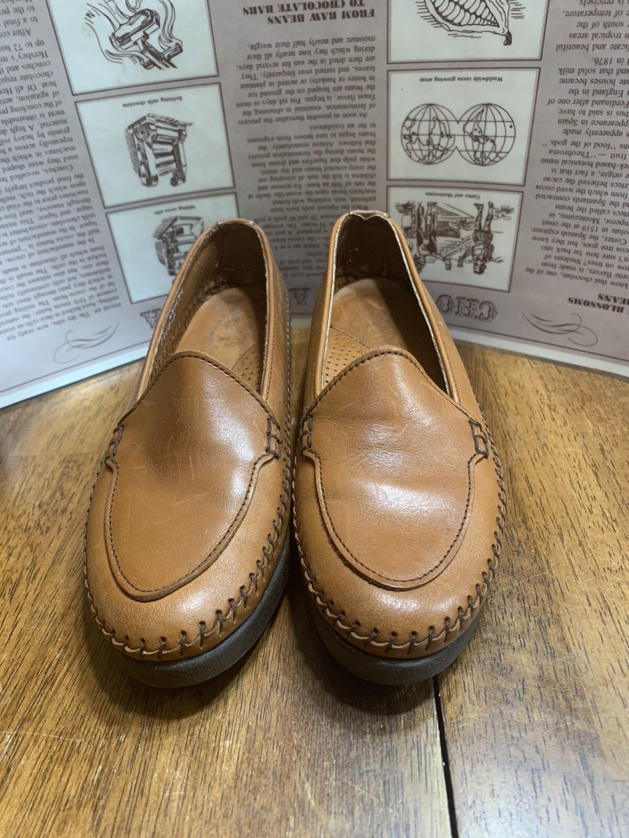 Vintage Dexter Loafers Womens 7.5 Brown Slip On Comfort  display picture 3