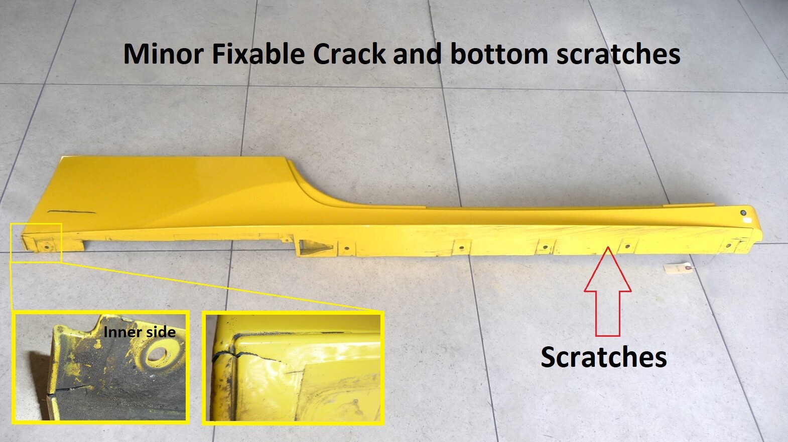 10-14 Ferrari 458 Italia Spider Right Underdoor Rocker Molding Trim 83243210 OE