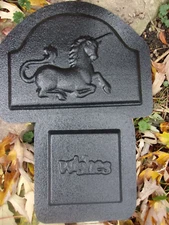 Unicorn wishes plastic mold set cement plaster moulds 7"x5"x1/3" & 4"x4" x 1/3"