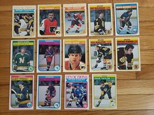 1982-83 O-Pee-Chee OPC Hockey 14 Card Lot HoF BOSSY STASTNY BOURQUE Combine Ship