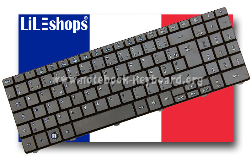 Clavier AZERTY Français Neuf Pour Acer EMachines - Modèle MP-07A46F0-698 - Noir