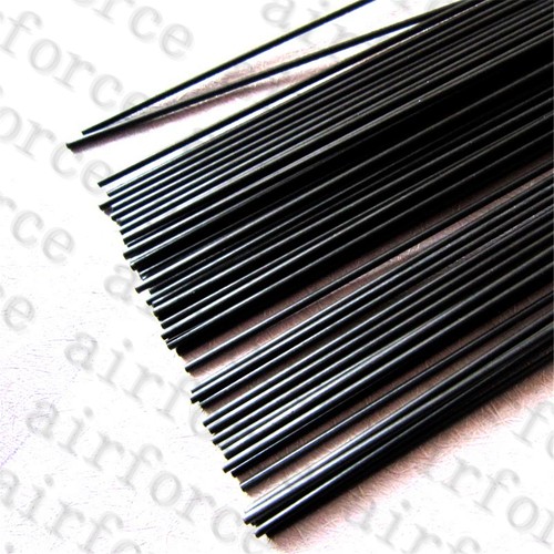 20PCS 0.8mm x 500mm carbon fiber rods For RC Airplane Strengthen Rods