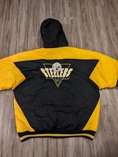 VTG 90s Pittsburgh Steelers Jacket Men's Size Large Logo 7 Coat NFL Football