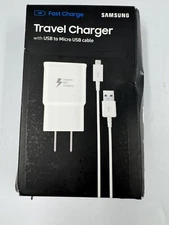 Samsung Fast Charge Travel Charger With USB To USB-C Cable(4ft) White