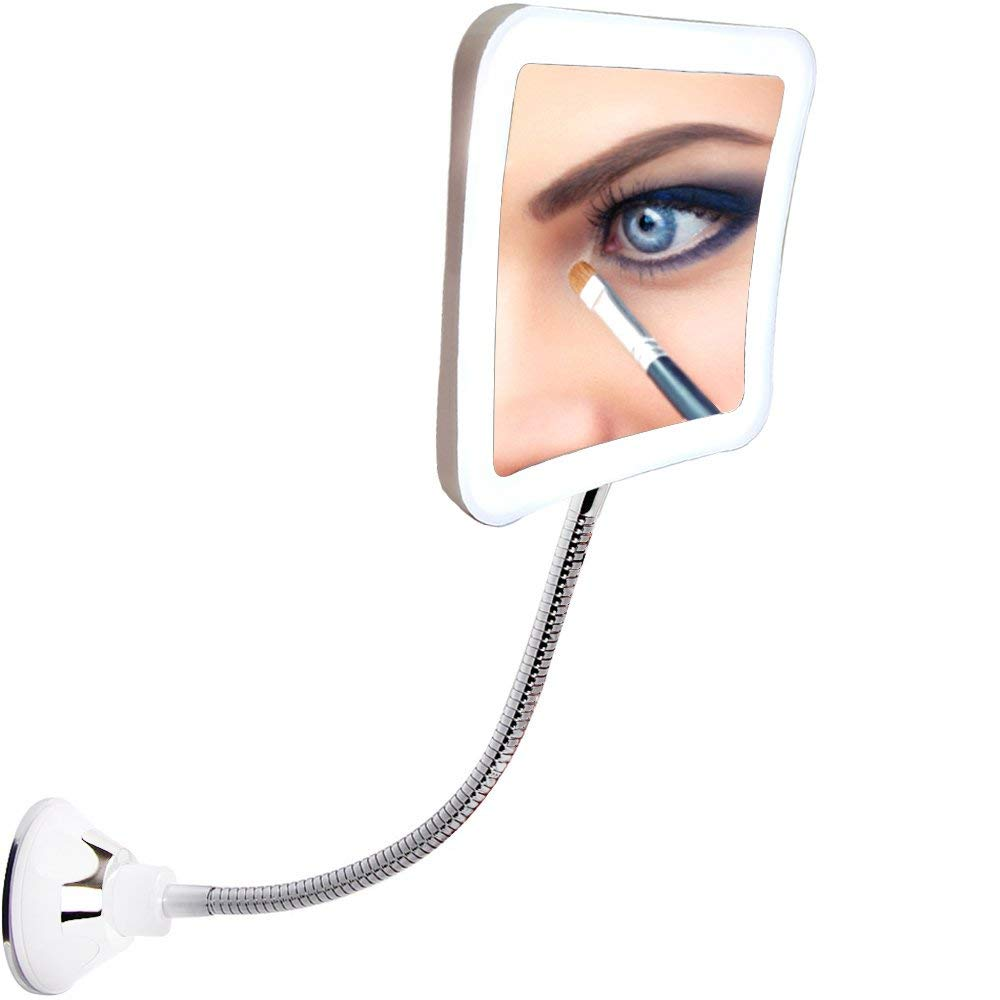 Makeup Mirror with LED Lights and Magnification, Portable Cordless Design for Vanity and Travel-image