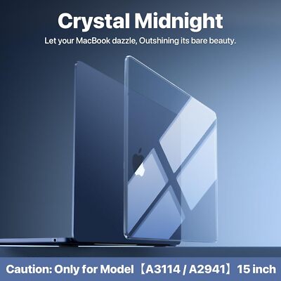 for MacBook Air 15 inch Case M3 M2 2024 2023 [Exclusive Crystal