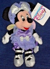 Vintage Disney Store SUGAR PLUM Fairy MINNIE MOUSE beanbag plush w/Tag New w/Tag