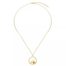 Mustard Seed Faith Womens Necklace Mountain Gold Plated Dainty Christian Gifts