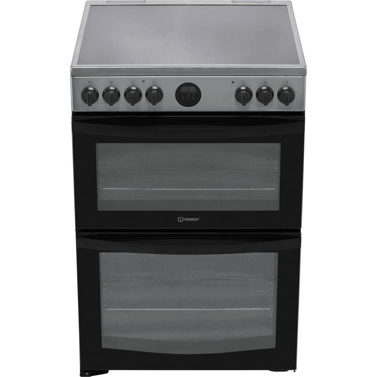 Indesit ID67V9HCX/UK 60cm Free Standing Electric Cooker with Ceramic
