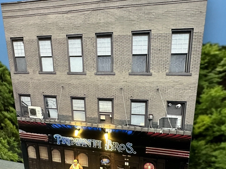 O Scale PRIMANTI BROTHERS - Building Flat/ front w/LED -scratch built Lionel MTH - Image 4 of 4