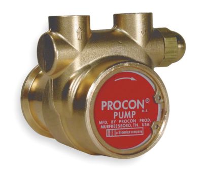 PROCON, 102A100F11PA 250, 3/8'' Brass Rotary Vane Pump, 112 Max. Flow (GPH)