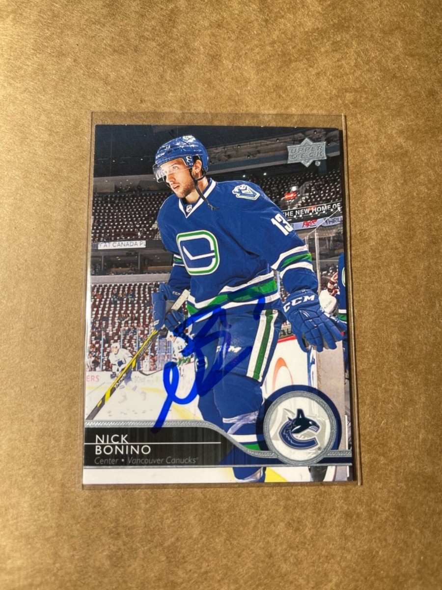 Vancouver Canucks NICK BONINO Signed Card