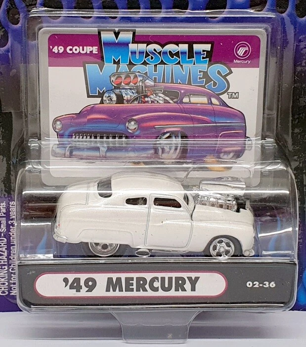 Muscle Machines 1/64 Scale 71161 02-36 - 1949 Mercury - White - Image 4 of 4