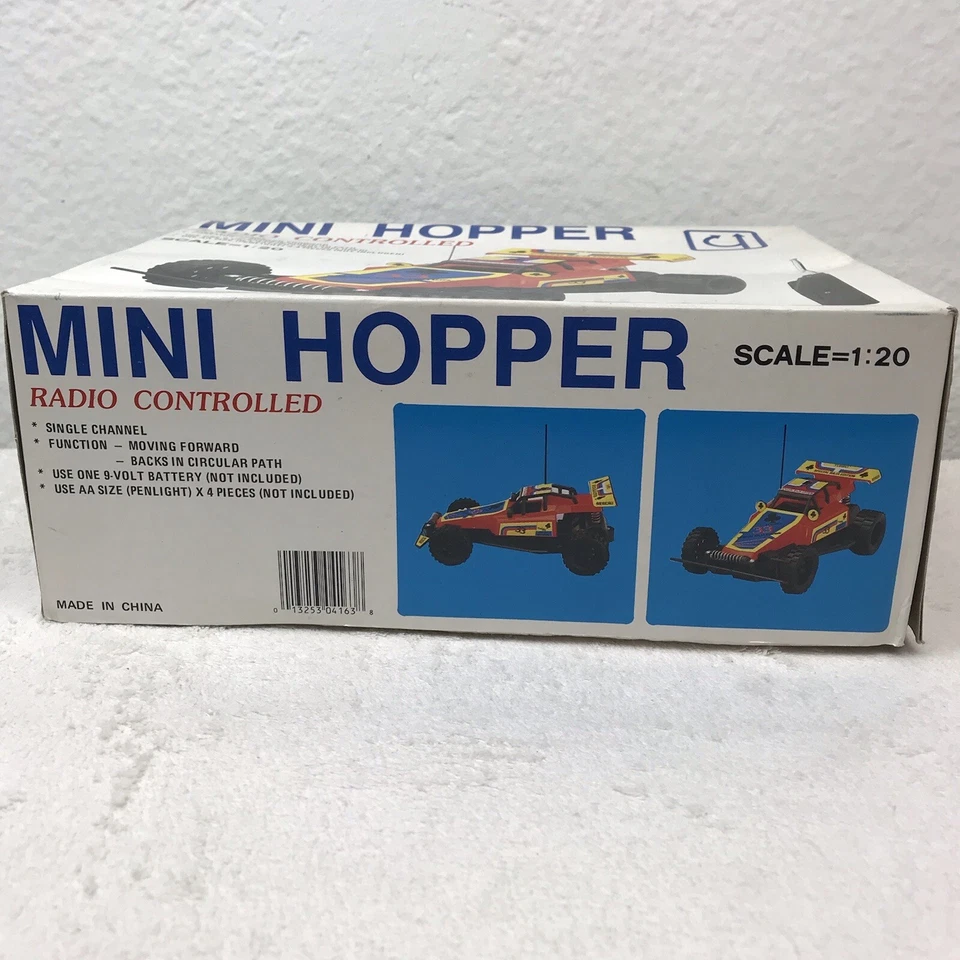 Mini Hopper Battery Operated Remote Control Vtg Sports Car WORKING Condition - Image 4 of 4