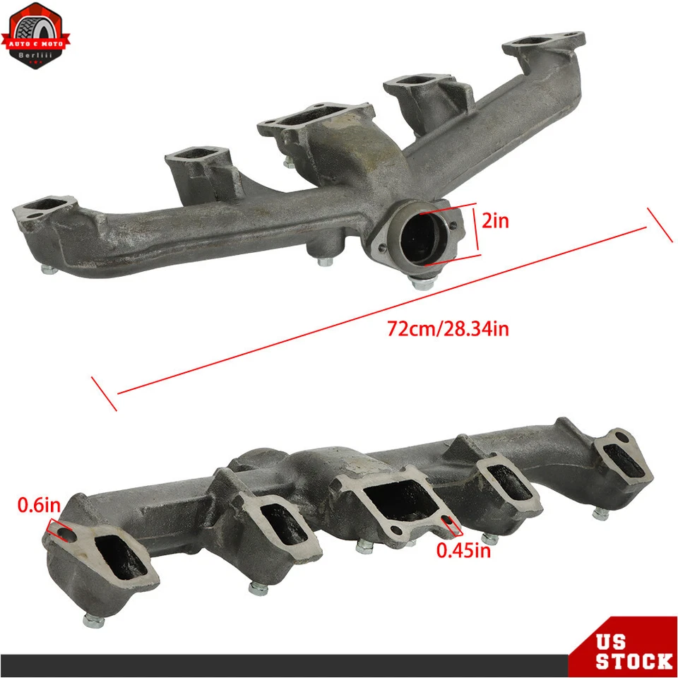 Colector de escape con junta para Jeep Cherokee/Grand Wagoneer/Wagoneer/J10 4,2 L L L6 Foto 4 de 4