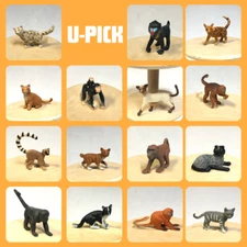 U-Pick Safari LTD Animal Figure Cat Lemur Chimpanzee Monkey Baboon Bobtail Tabby