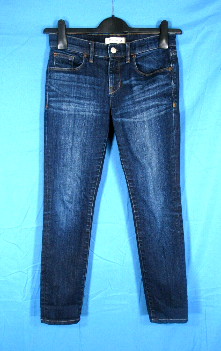 Madewell Dark Wash Skinny Slim Low Rise Distressed Stretch Jeans Size 26
