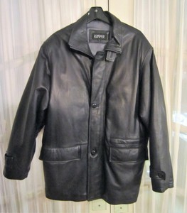 kasper leather jacket